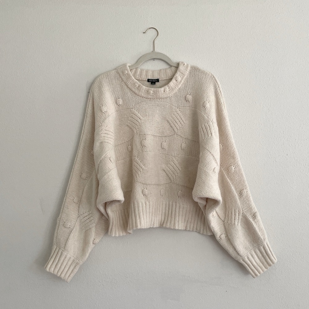 Wild Fable Dolman Sweater Chunky Swiss Texture Lagenlook Mountain Prairie